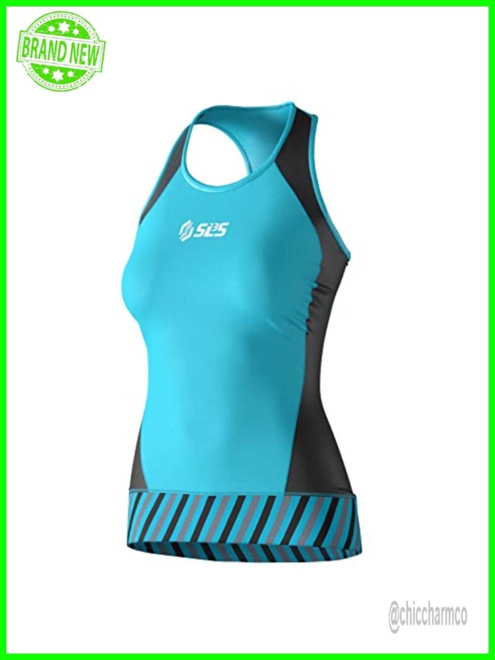 Sleeveless Triathlon Top Women Slim Fit Athletic Tank No Shelf Bra